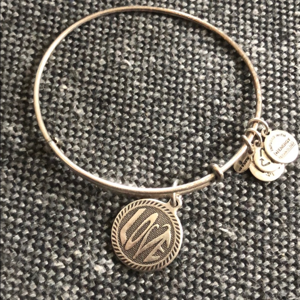 Alex and ani-  LOVE silver charm bracelet